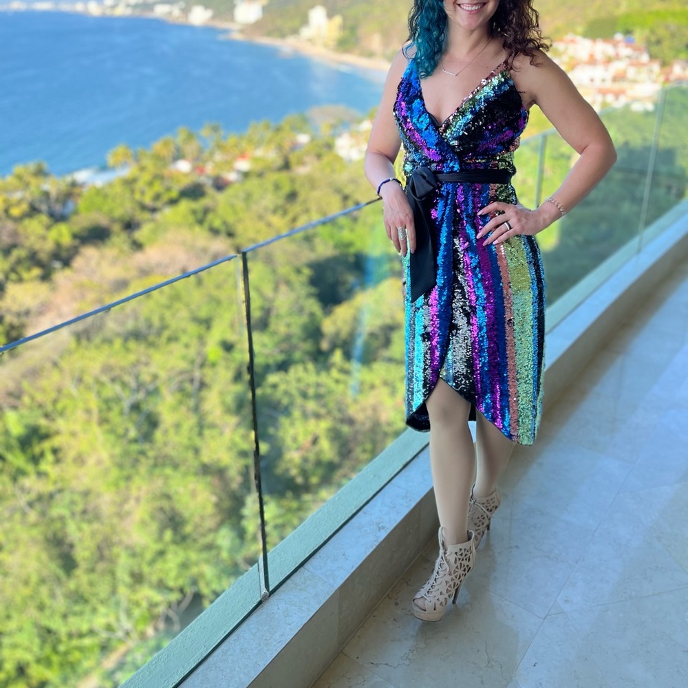 Aidan Mattox Sequin Dress